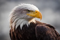 An amazing portrait of the bald eagle