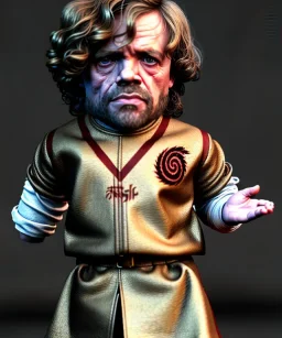 Tyrion Lannister toddler, full body, soft skin, dramatic lighting, hyper realistic