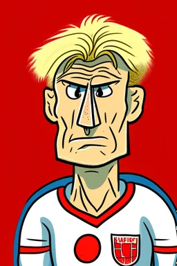 Erling Braut Holland Norwegian soccer player cartoon 2d