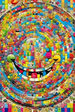 abstract art of happiness from winning Lotto 90,000 Million