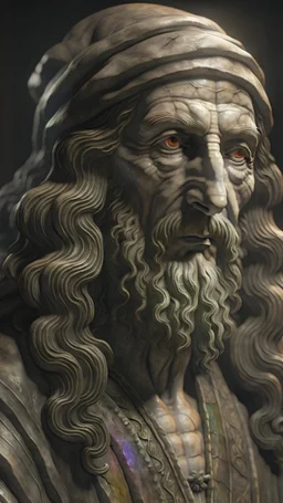 create a photo of a leanardo da vinci statue, 3d octane render, realistic, made in octane 3d render, cinematic, ultra-realistic, extremely detailed octane rendering, 8K, VRA