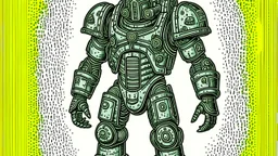power armor comic style