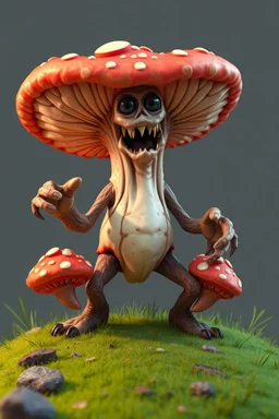 hi poly Fungal Beast T-pose just the character and simple background
