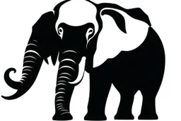 zoo clipart style simple stencil