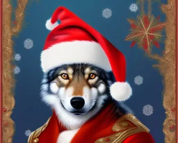 Christmas Wolf Cat