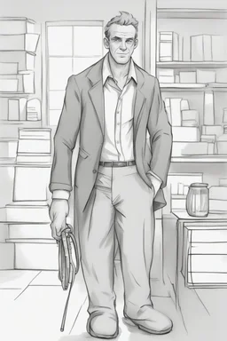 draw a helpful man that always is ready to help