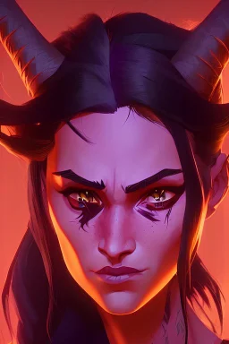 bright red glowing eyes, medieval city background