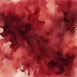 Maroon Abstract Ink Watercolor Background.