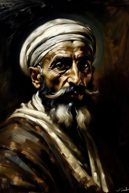 Portrait of arabian mikf by Vna Gogh
