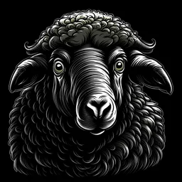 medio perfil caricatura oveja negra rebelde estilo Fontanarrosa