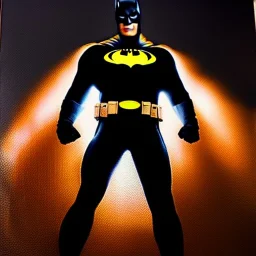 Ultra detailed fullbody Portrait in oil on canvas of Batman merges with Ironman,extremely detailed digital painting, extremely detailed face,crystal clear Big glowing eyes, mystical colors ,perfectly centered image, perfect composition, rim light, beautiful lighting,masterpiece,8k, stunning scene, raytracing, anatomically correct, in the style of robert e howard and Ken Kelley and Ohrai Noriyoshi and Simon Bisley and uncannyknack