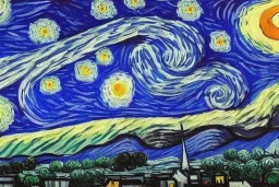 Van Gogh night sky