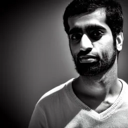 Mehdi black and white