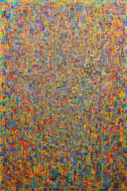 Infinite abundance exists wtihin you; a painting with an admixture of Paul Klee and Hundertwasser