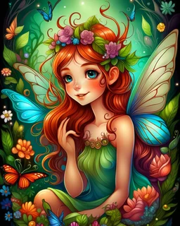 enchanted cute fairies ,adult book cover