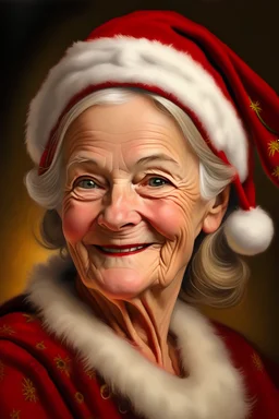 portrait Santa Claus wife