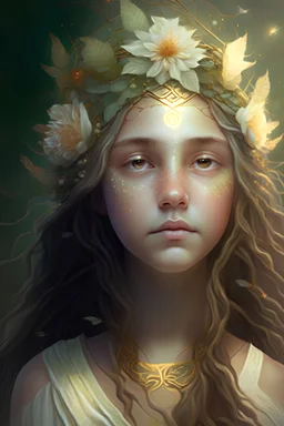 young Goddess of Healing and Well-being