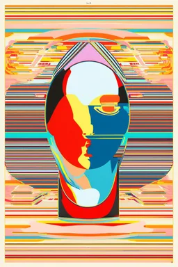 Abraxis is a cosmic mirror that reflects everything back onto itself; a neo-surrealistic mashup of the styles of Gerd Arntz and Tomma Abts
