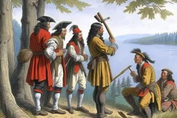 Iroquois spying on french discussion 1669