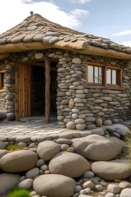 Eco-lodge made of stones