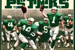 Boston Shamrocks American Football team, Magazine Cover, Vintage photo, 1950's football, detailed