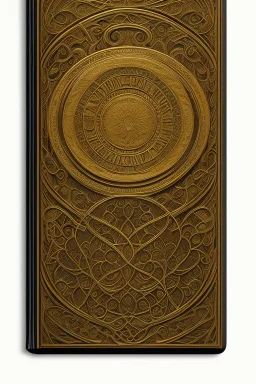 rectangular gold delicate art nouveau book cover