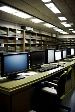 Library, computers, search