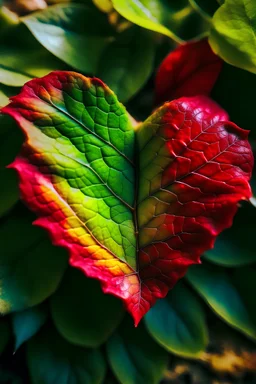 Heart Color Love leaf