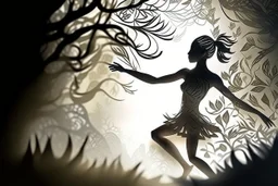 papercut, closeup, dynamically dancing woman S<AI in sunshine, mist, fog, reflection Weight:1 intricate details, HDR, beautifully shot, hyperrealistic, sharp focus, 64 megapixels, perfect composition, high contrast, cinematic, atmospheric, moody Weight:0.9, shading pastel and charcoal