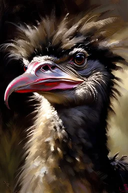 Portrait of an ostrich by John Singer Sargent