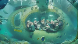 people trapped and suffocating inside damaged submarine