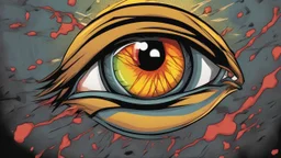 comic style, eye