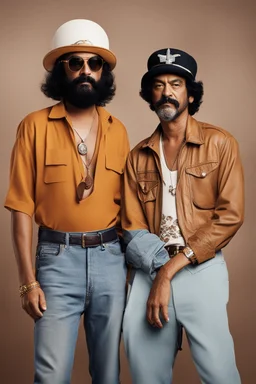 young Cheech and Chong as Hermès icons