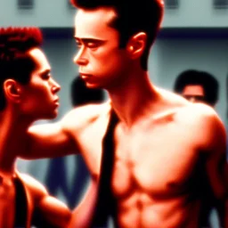 famous scene from the movie "fight club"