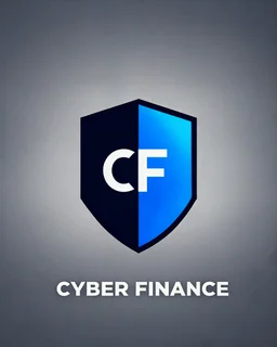 Cyber Finance (CF) shield logo Simple, easy and beautiful logo