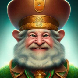 a Portrait of Leprechaun as illustration by reg Rutkowski,