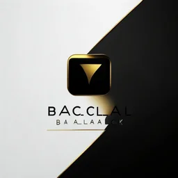 minimalist logo, imac company, white background, name: BLACK GOLD. colors: black and yellow