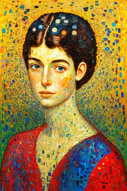 The false veil of unreality; an admixture of Klimt and Kandinsky