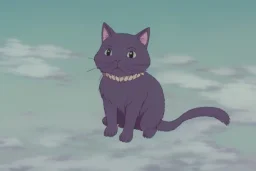 a purple cat