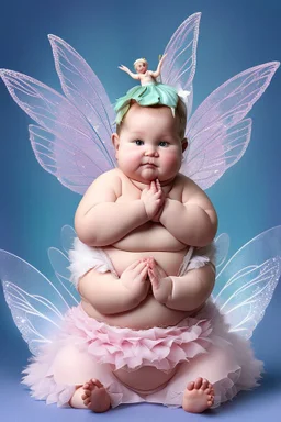 Cute and fat fairy baby