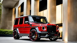 A (((G-Wagon bentley))) featuring a luxurious interior, advanced technologies, and a sleek body kit designed by MANSORY
