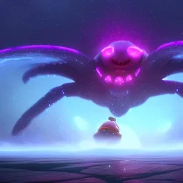 Giant Cosmic ethereal nebulous stellar spider, realistic