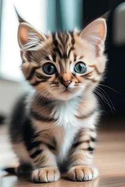 A cute kitten with esfp personality