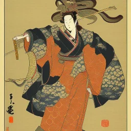  brand logo, Ukiyo-e japanese art