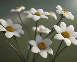 White flowers,RTX, TXXA, SSAO, High quality,hyperrealistic, cinematic, Super detailed, HDR,4k