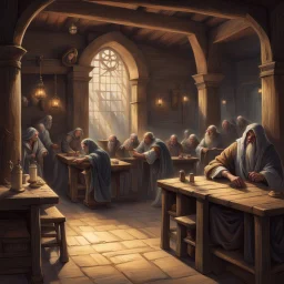 Before the phantom of False morning died, Methought a Voice within the Tavern cried, "When all the Temple is prepared within, Why nods the drowsy Worshipper outside?"