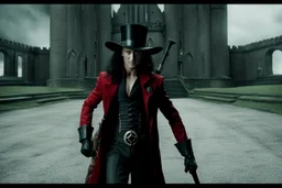 Still frame of Tom Hiddleston as Alucard from the live action "Hellsing" movie based on the anime of the same name.