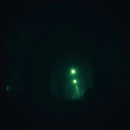 The atmosphere is eerie, suffocating, and raw, with the feeling that the camera operator is witnessing something forbidden and legendary — a colossal being that has been hiding for ages, suddenly revealed. The image must feel authentic and unpolished — like amateur footage captured in real time. Prioritize pixelation, color noise, digital compression artifacts, motion blur, and the unsettling atmosphere of being near a gigantic shadow-creature at night. Do not stylize or modernize.