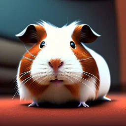 cute brown guinea pig by pixar