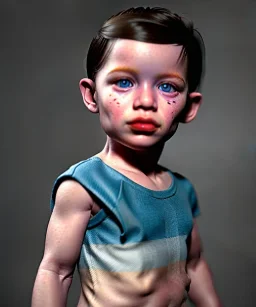 picasso toddler, full body, dramatic lighting, hyper realistic